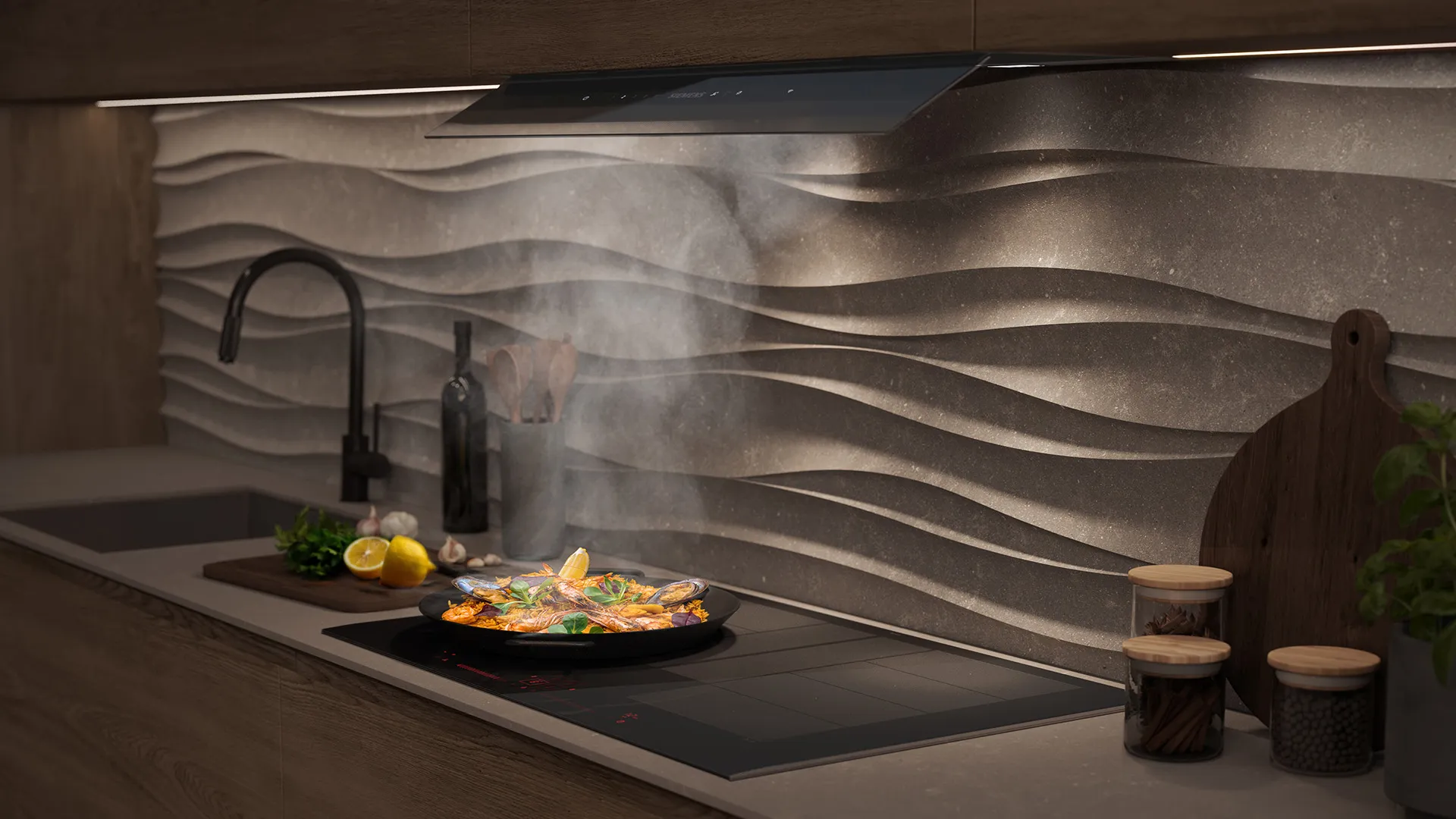 Siemens cookConnect Kochfeld – Induktion und Abzug als System bei ViBa München